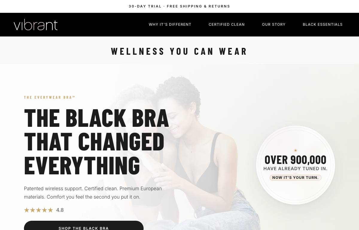 The Black Bra site preview