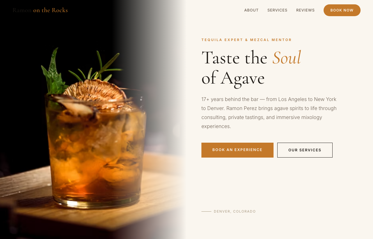 Ramon on the Rocks site preview
