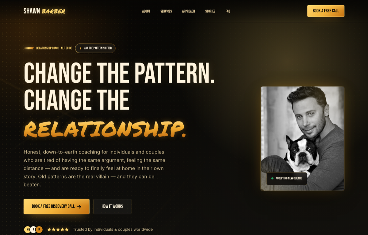 Shawn Barber Coaching site preview